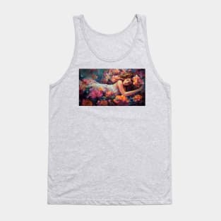 Sleeping beauty in the garden 1 Tank Top